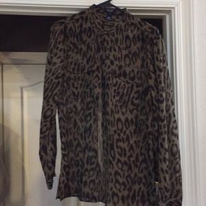 Animal print blouse